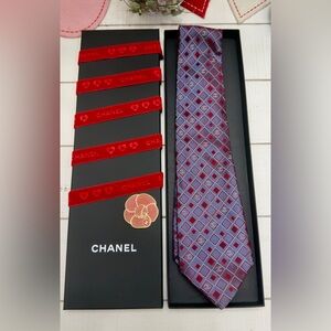 Chanel Men’s Silk Tie w Box- Gift Ready
